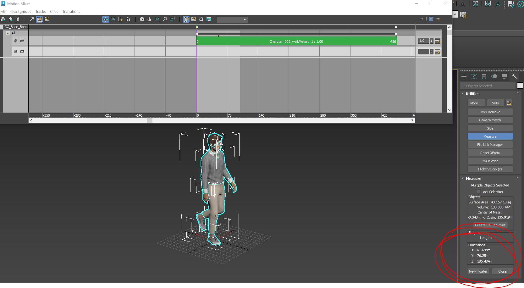 Motion Mixer with conflicting scale cm to meters - Autodesk Community