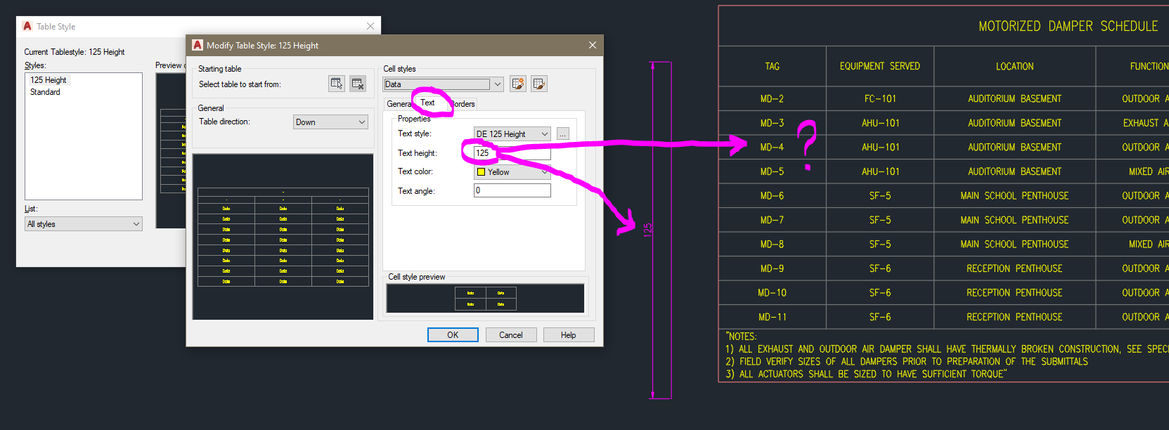 AutoCAD LT 2023 Issues with Data Link Table Text Formatting Autodesk Community