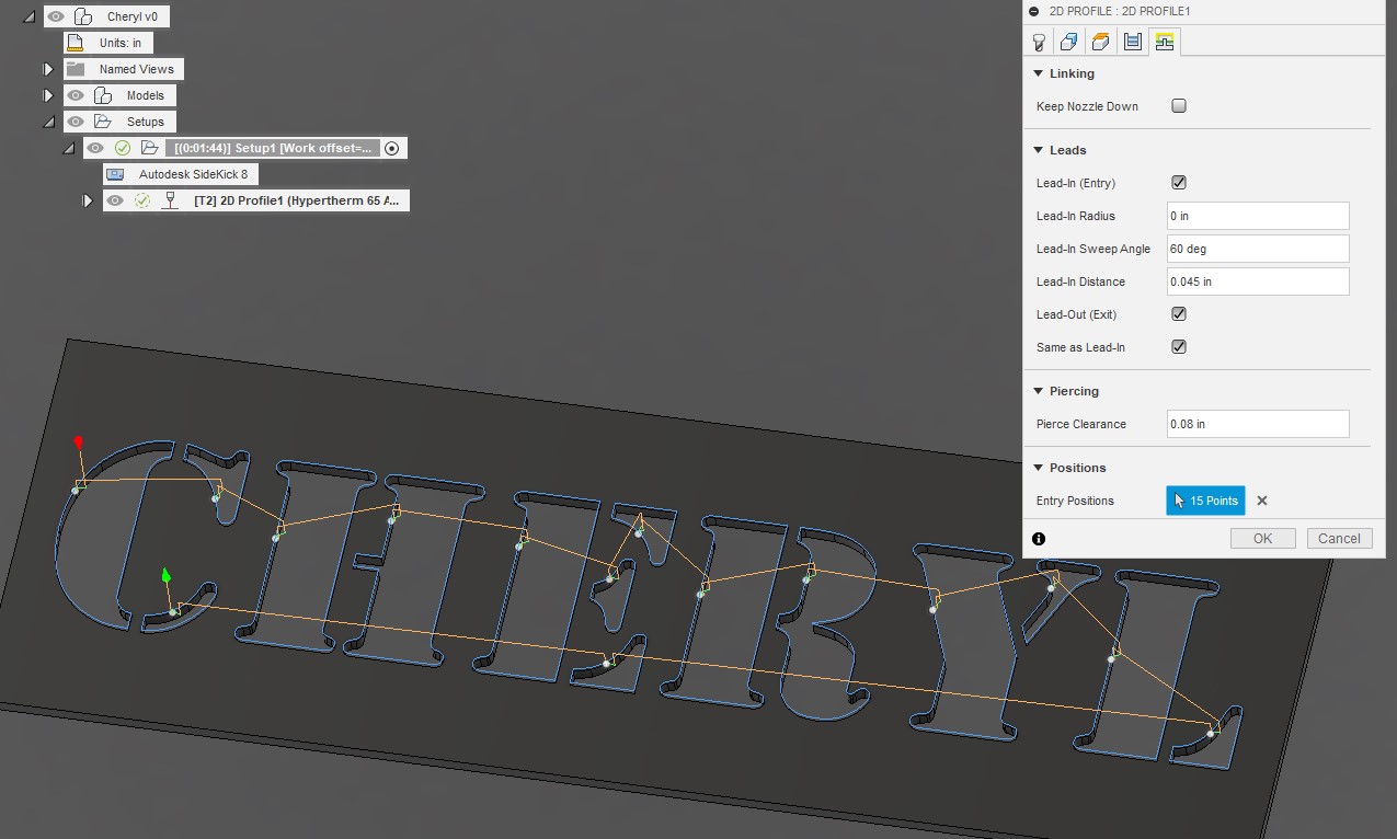 Solved Plasma Cutter Kerf Width Has No Effect Autodesk Community