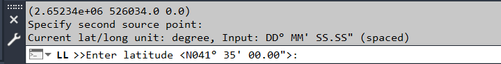 Align: First Point Escape Latitude/Longitude.