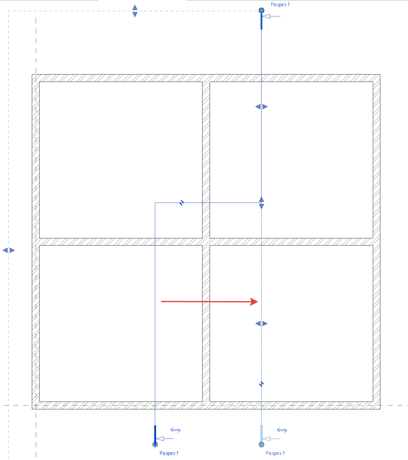 Решено: Как в Revit 2022 редактировать разрез, исправленный с помощью  функции 