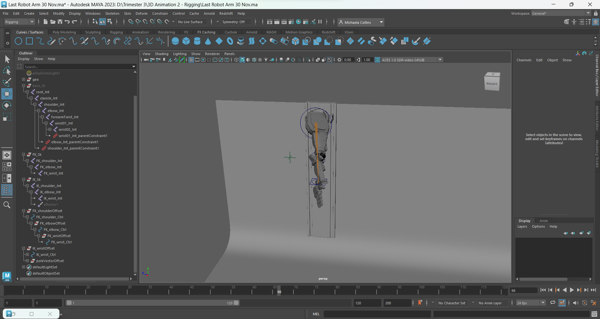 Parenting FK and IK to Base Skeleton Breaking Rig - Autodesk Community