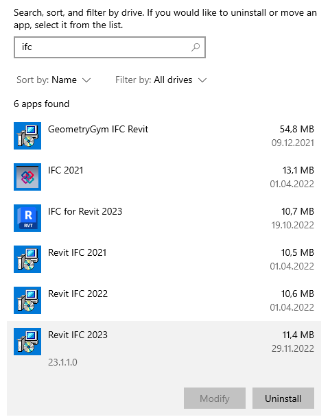 Solved: update IFC v23.1.1 for Revit 2023 is not starting - Autodesk ...