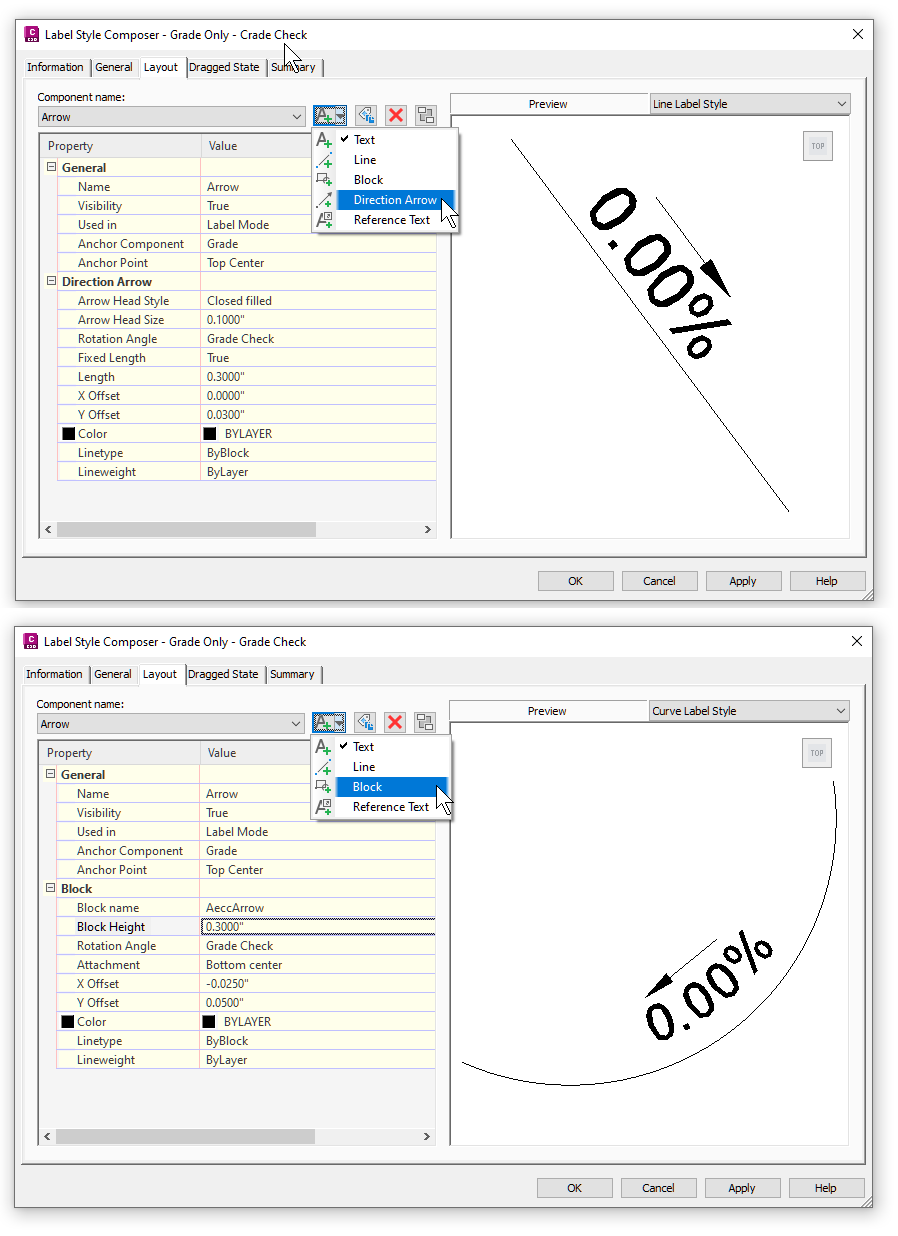 Solved: how to label feature line with it's slope - Autodesk Community