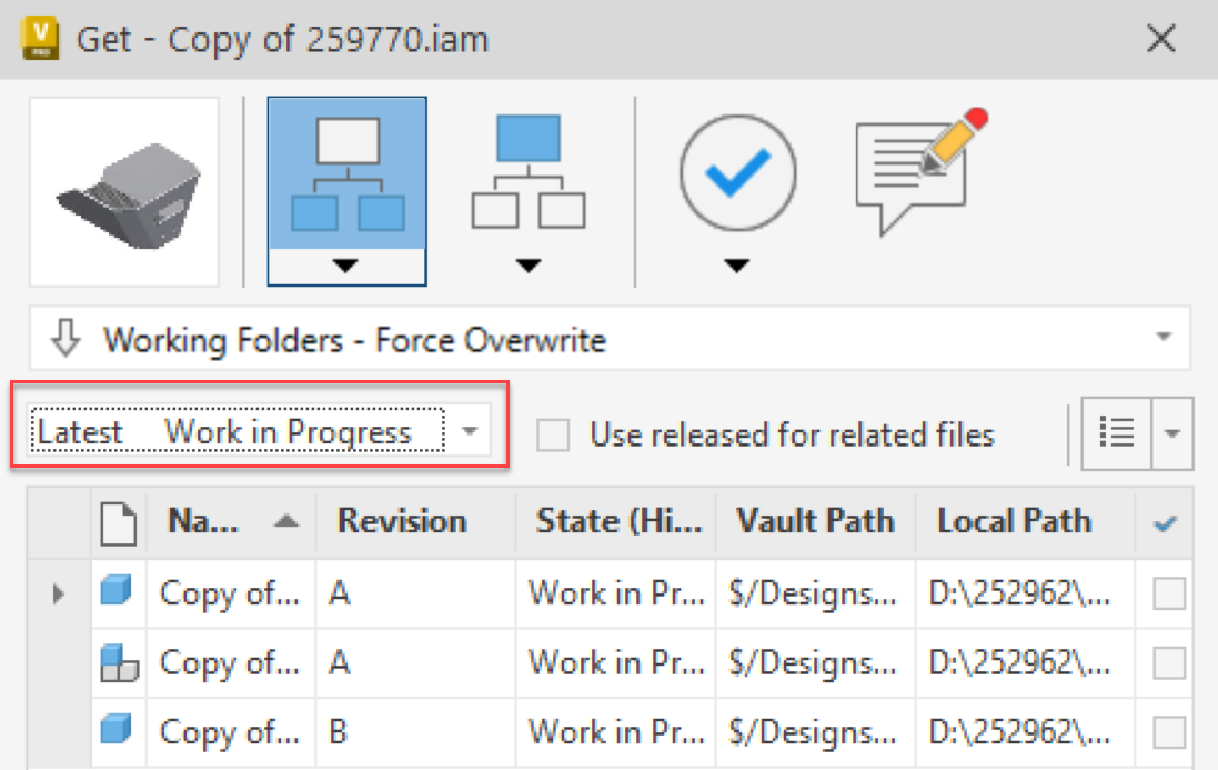 Releasing all latest part related to an assembly - Autodesk Community