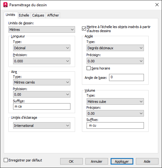 AutoCAD : Changement unité du plan. - Autodesk Community