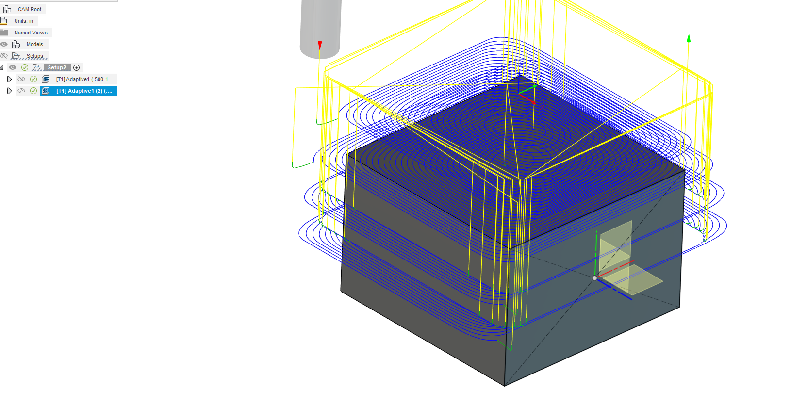 Solved Milling round stock from side, cutting lots of air Autodesk