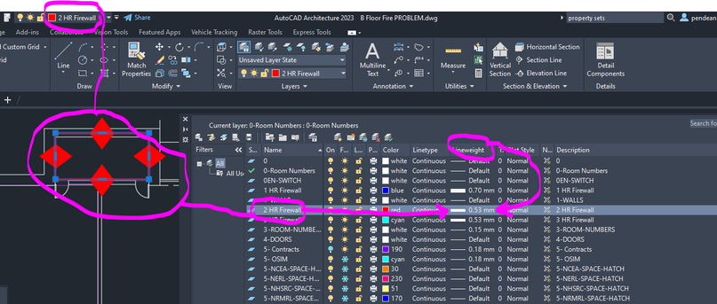 AutoCAD Architecture 2018 - Tolerance Border lineweight - Autodesk ...