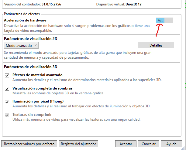 Solucionado: Uso bajo del GPU en AutoCAD - Autodesk Community