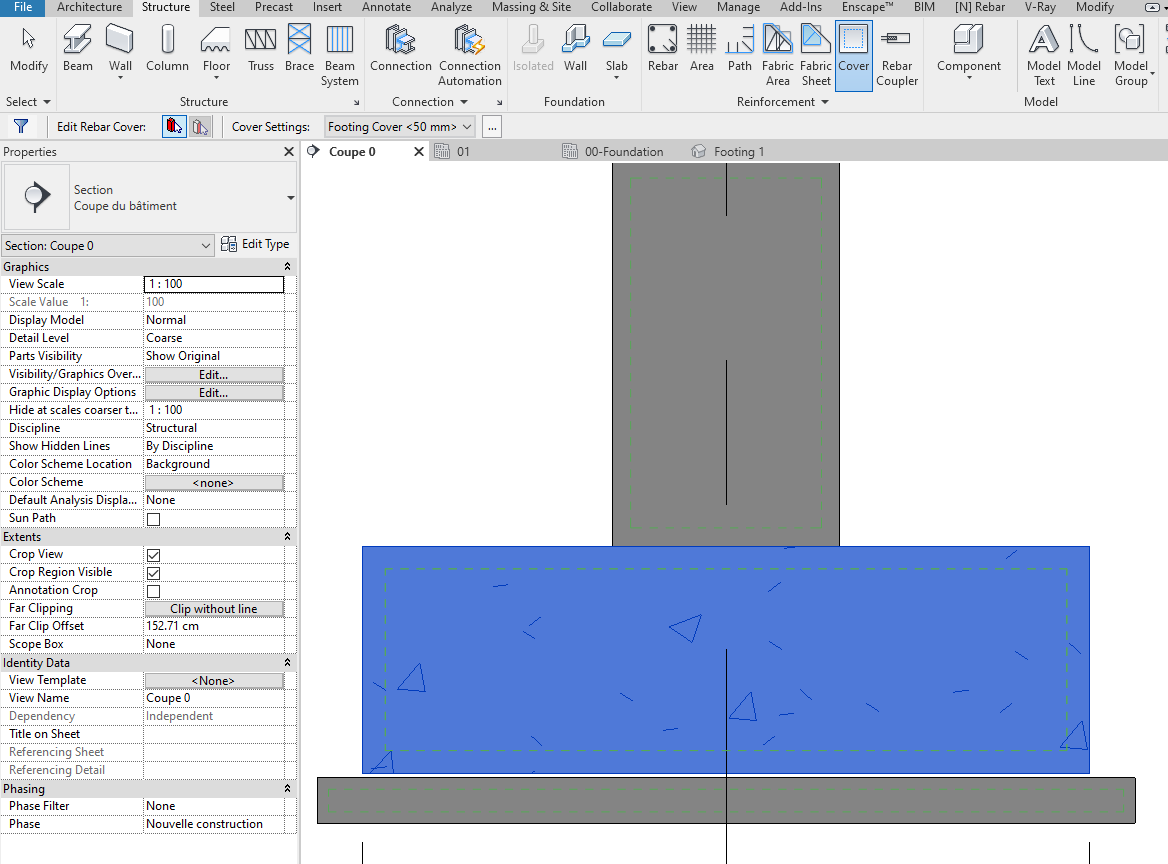 Solved Rebar cover of footing going down to fondation slab Autodesk