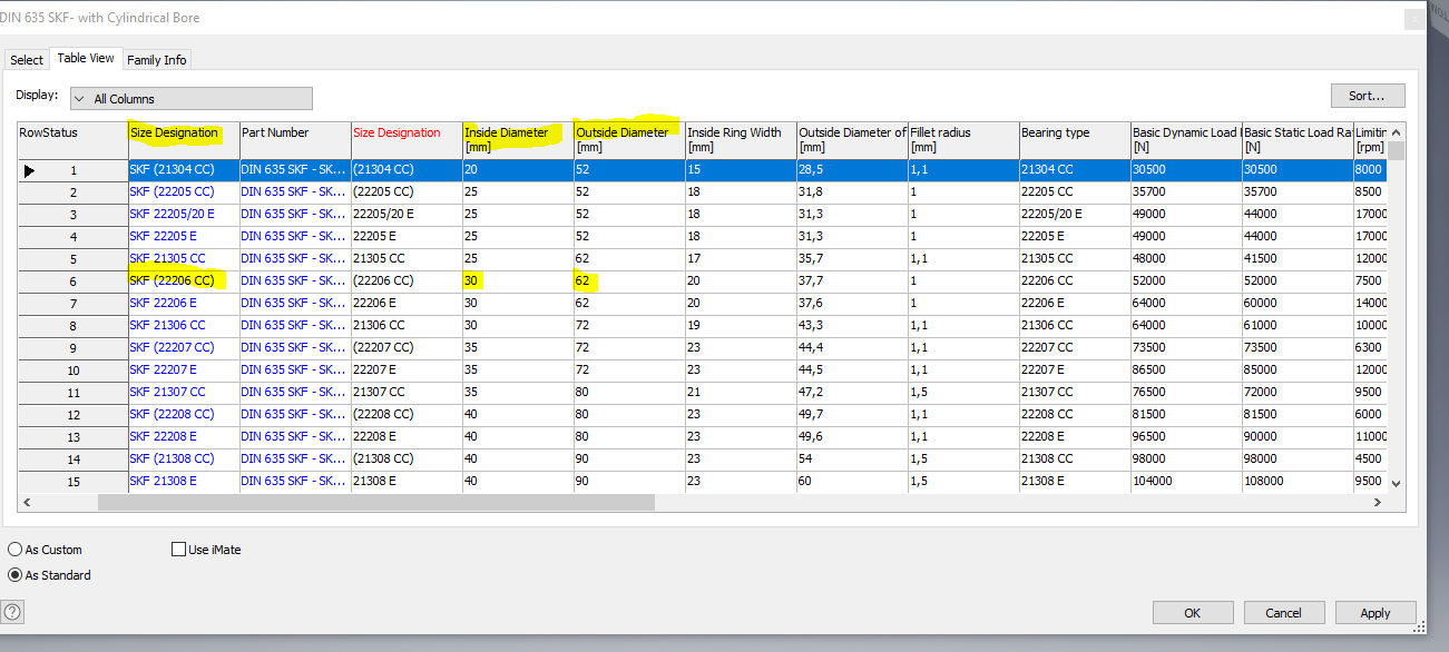 How Can We Add A Specific Bearing In Inventor Assembly Thru Content Center With Ilogic 2467