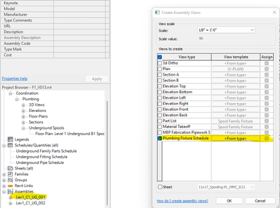 Contains Plumbing Fixture Schedule