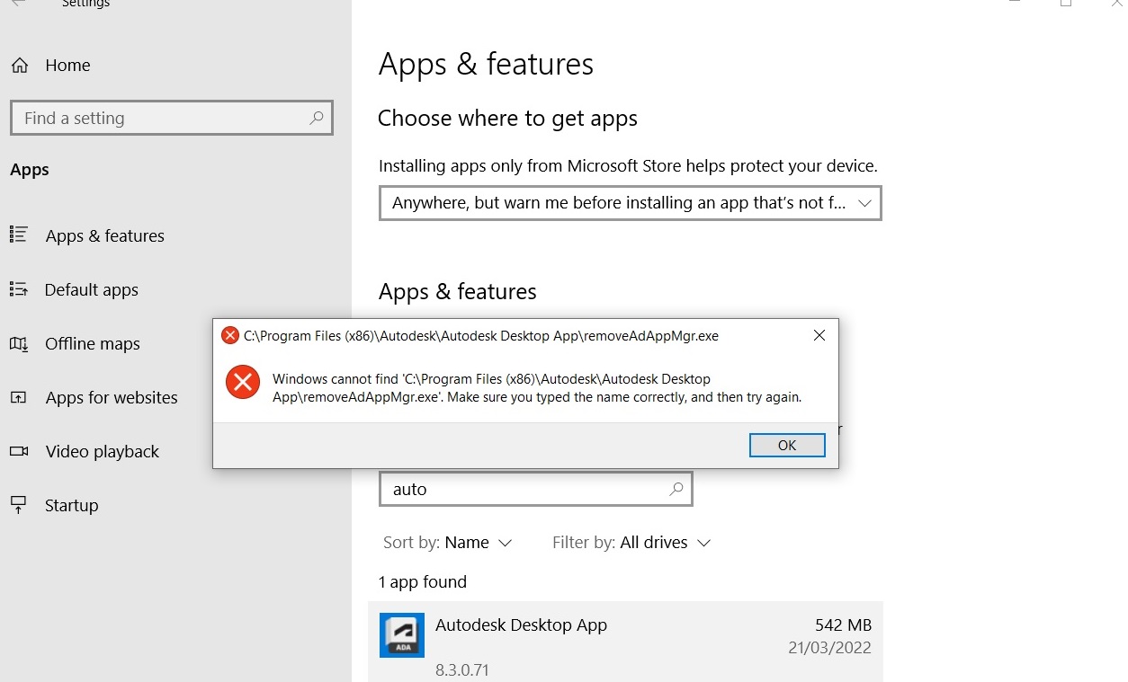Autodesk Desktop App wont open, cant uninstall Autodesk Community