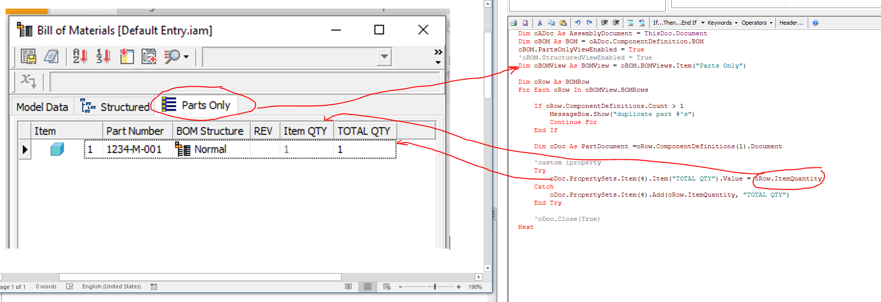 Solved: How to perform operations in the BOM of a general assembly that ...