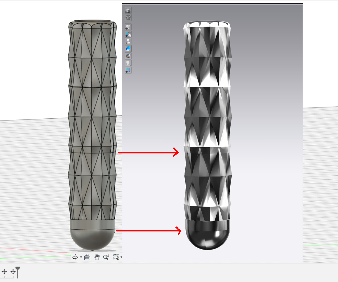 Solved Editing Mesh Line Breaks on a Knurled Surface Autodesk Community