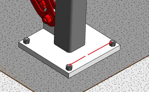 Solved: Snapping of nut center on steel connection(structure connection ...