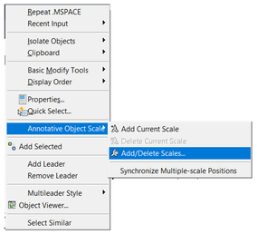 Add/Delete Scales