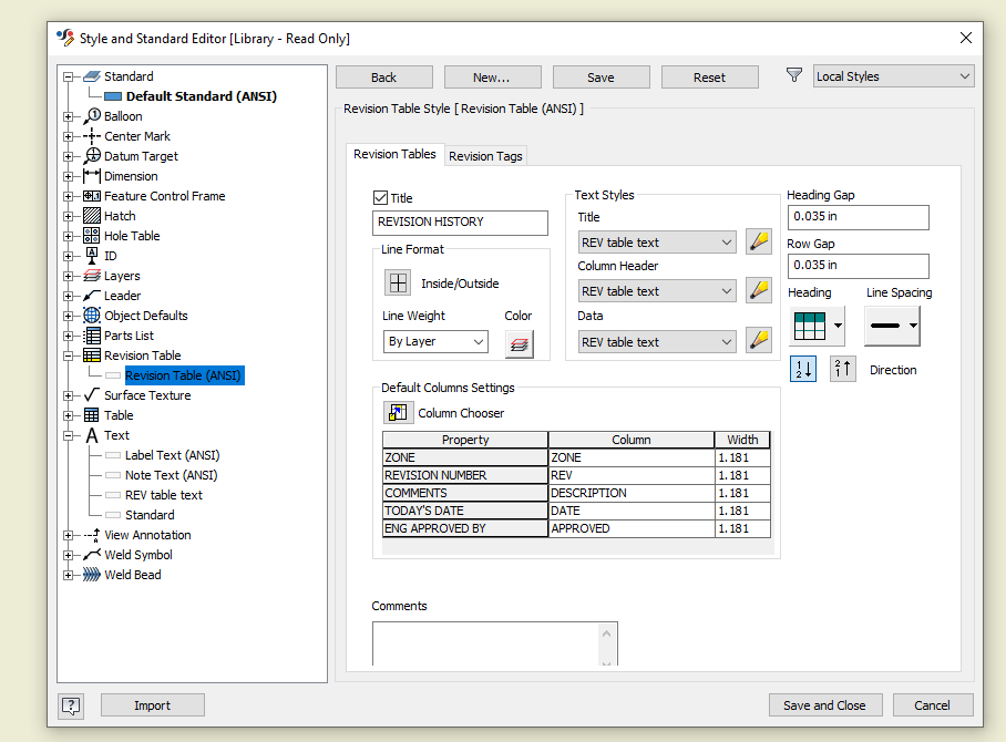 Styles Editor won't retain Revision Table Text Styles Autodesk Community
