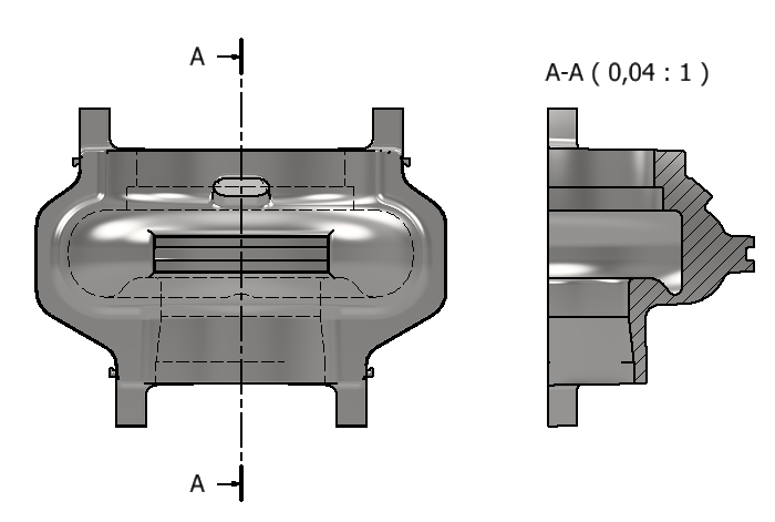 Solved: No hatch lines in section view - Autodesk Community