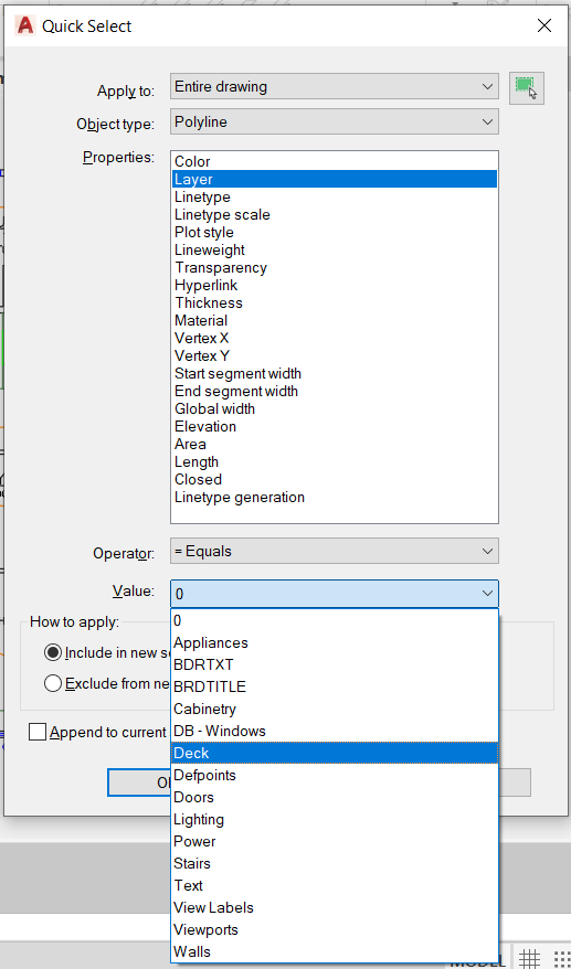 AutoCAD QSELECT A GameChanging Command for Selecting Objects in