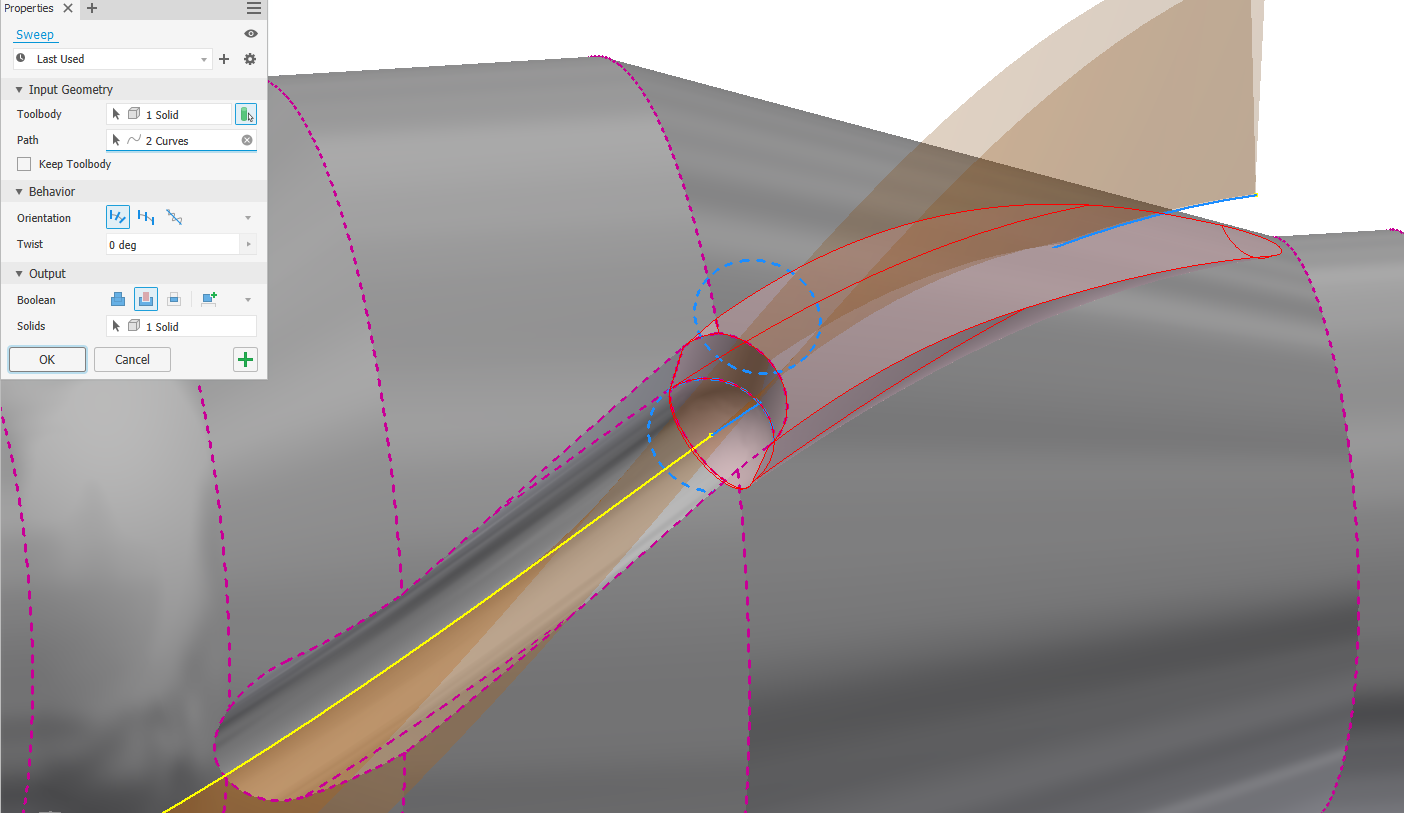 Sweep using 3D solid as a tool (milling tool). - Autodesk Community