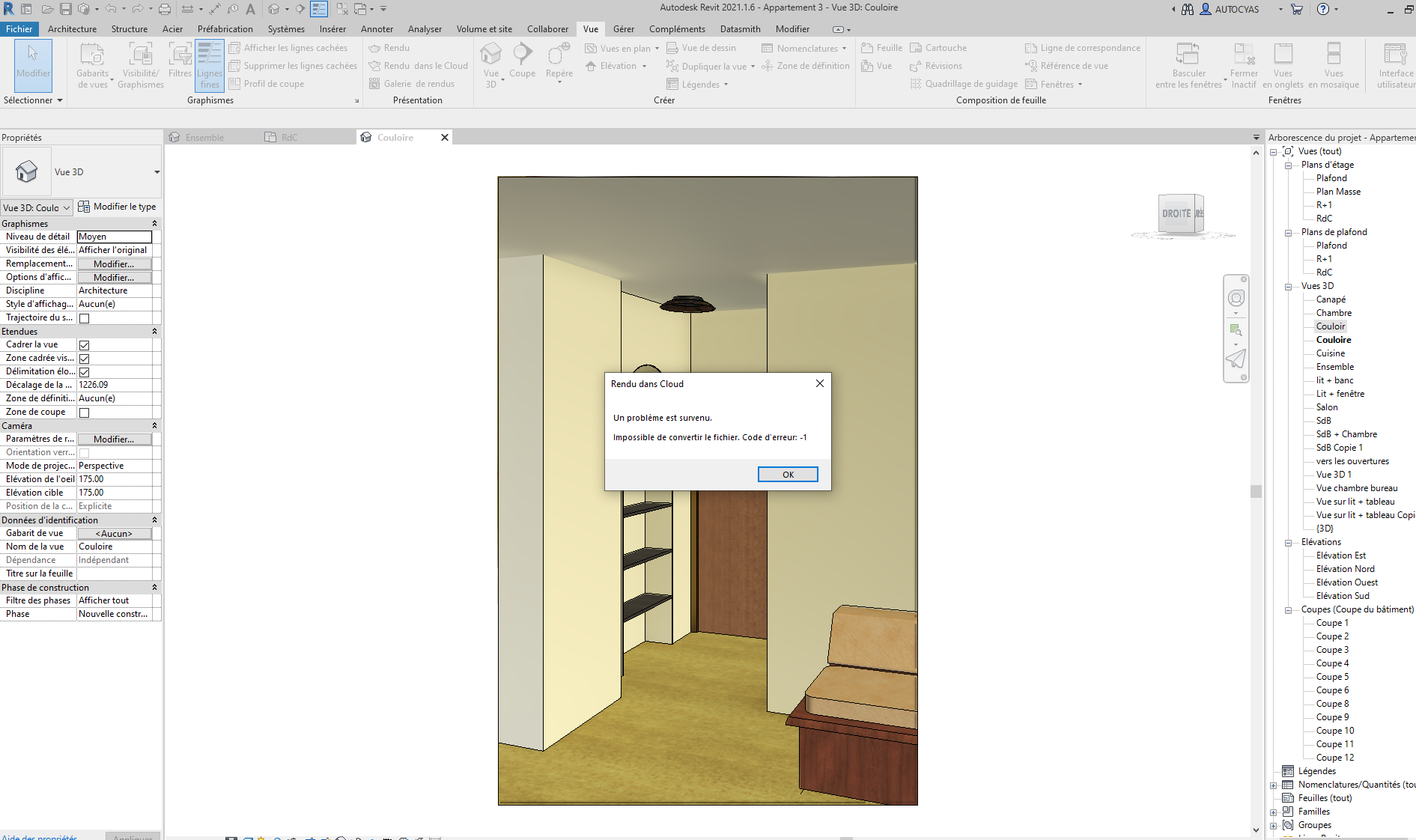 Issue with Cloud Rendering - CODE 1 Error - Autodesk Community