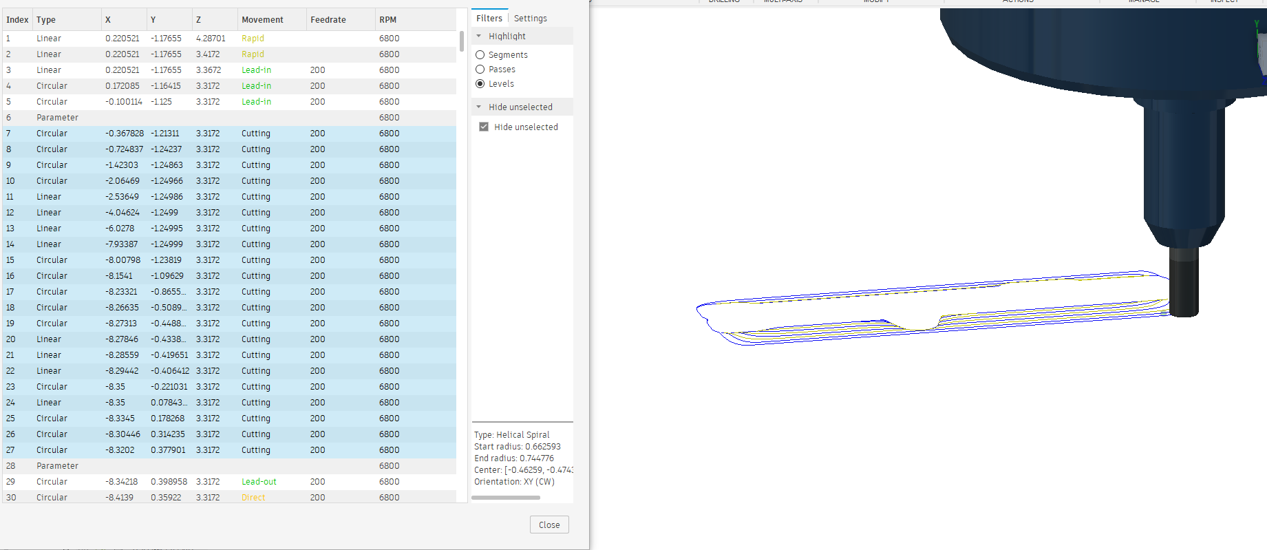 Solved: Preview Roughing passes by layer - Autodesk Community