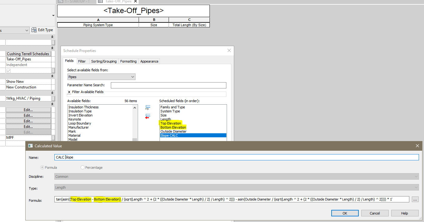 Solved: Schedule of pipe slope - Autodesk Community