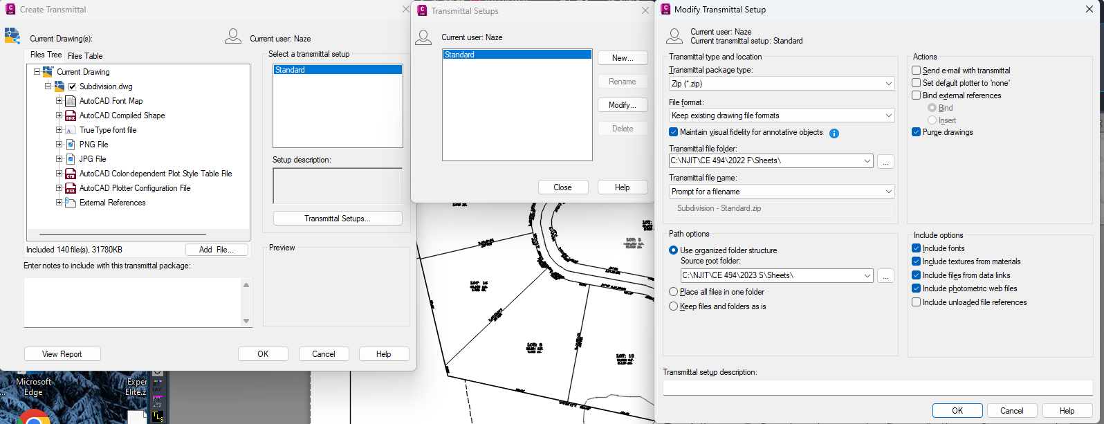 Export Civil 3d drawing purges any unused layers and linestyles ...