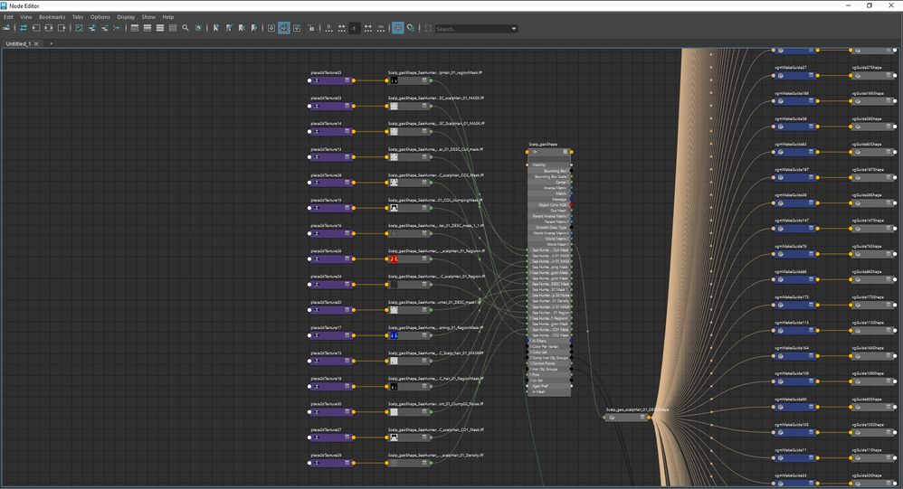 Finished scene, too many nodes