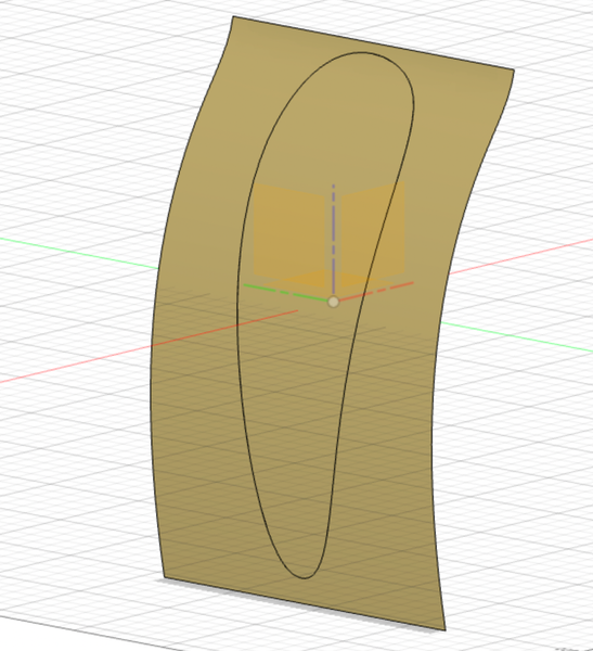 Slit Body with a symetrical curve