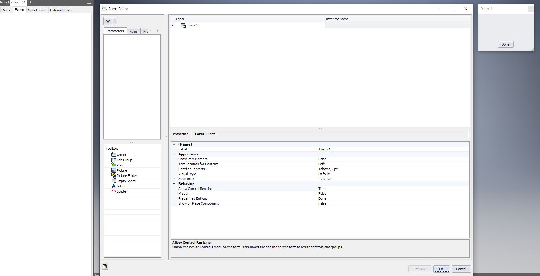 Is there a way to set a material in the Inventor form? Autodesk Community