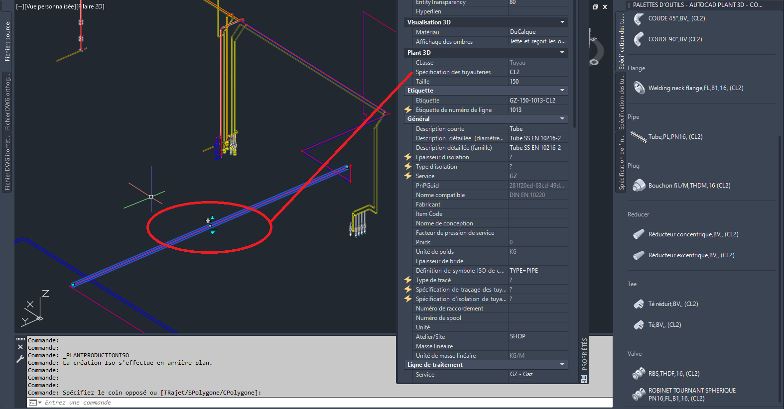 retrieve the pipe spec in the heading - Autodesk Community