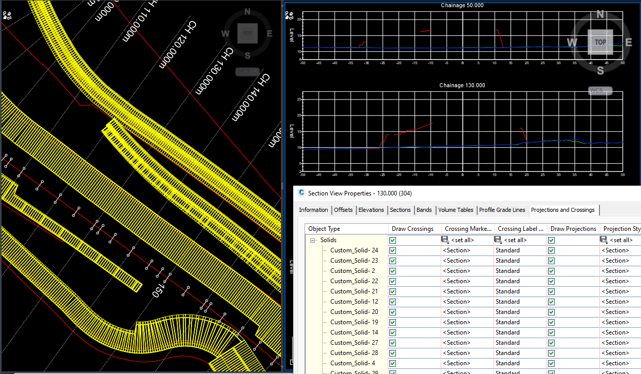 3D solids not showing on sample lines sections - Autodesk Community
