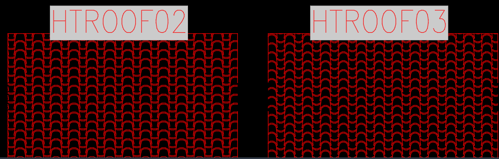 Custom Spanish Roof Tile Hatch - Autodesk Community - AutoCAD