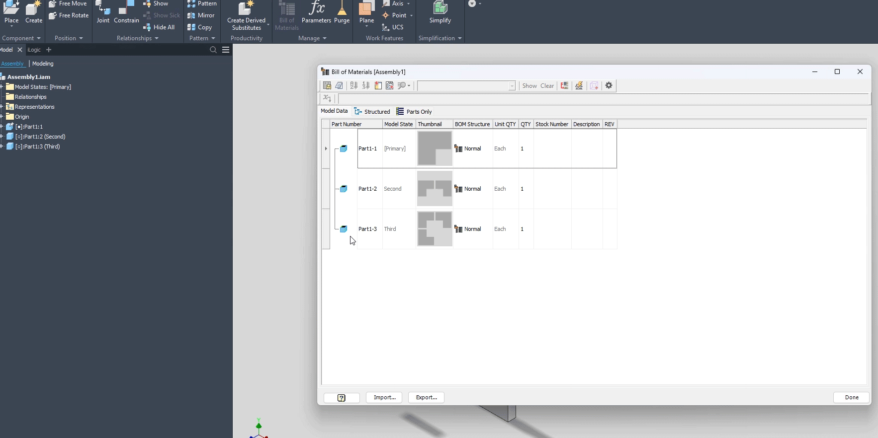 BOM and Model States - Autodesk Community