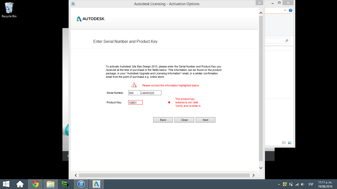 My Product Key doesn't work - Autodesk Community - Subscription,  Installation and Licensing
