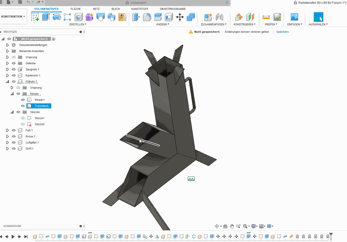 Körper nachträglich zu Komponente umwandeln Autodesk Community