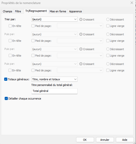 Résolu Nomenclature Revit Cout unitaire par quantité par défault