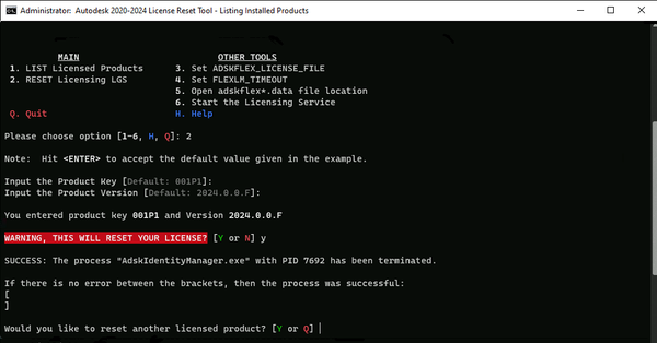 Successful Result has no output between brackets []