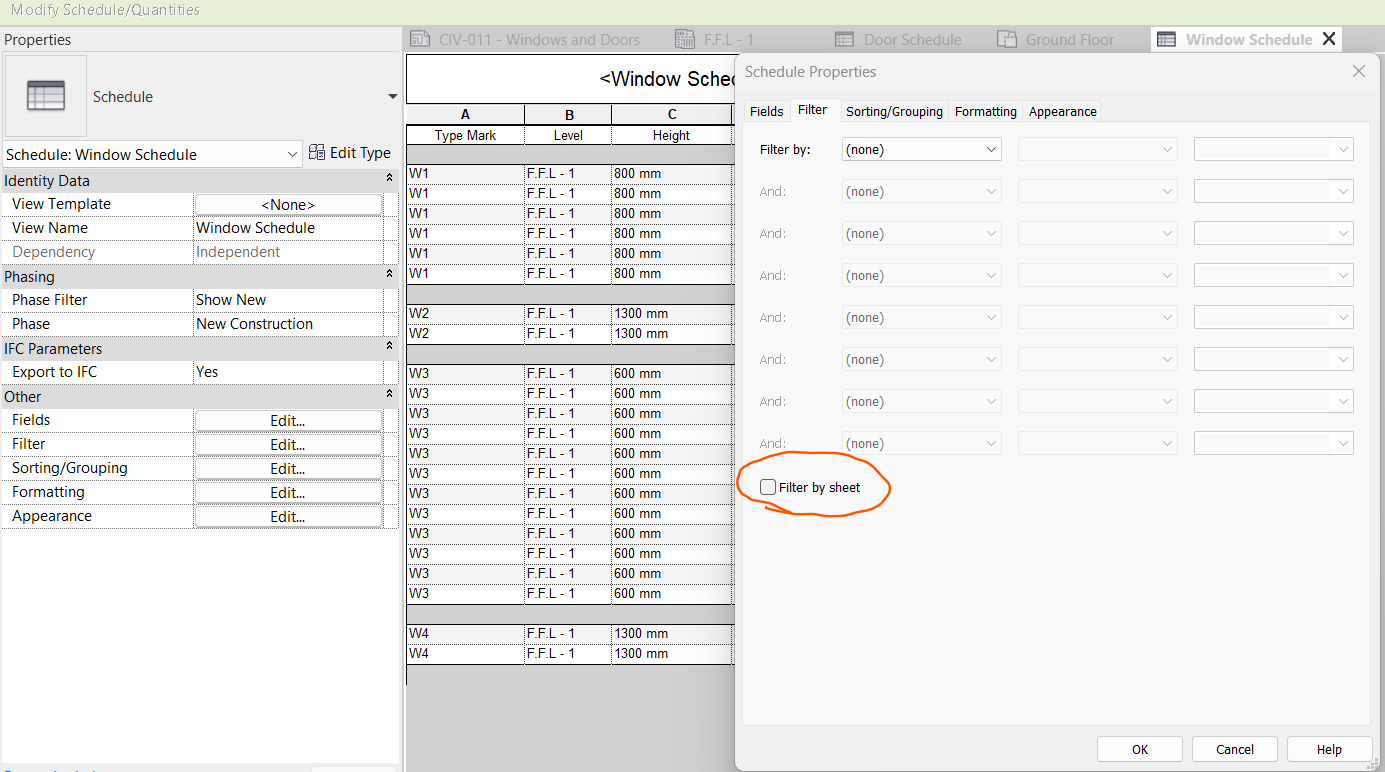 Solved: Window Schedule - Autodesk Community