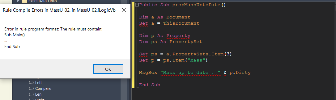 Solved: VBA - Check if Mass update is required. - Autodesk Community