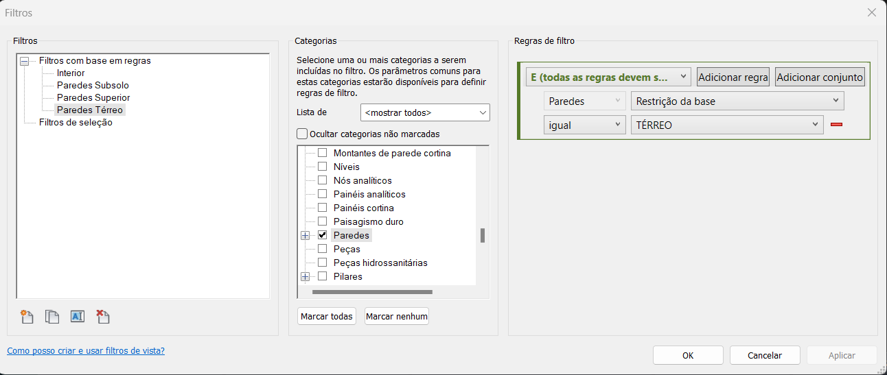 Solucionado: Alterar cor de linhas de paredes subjacente no Revit ...