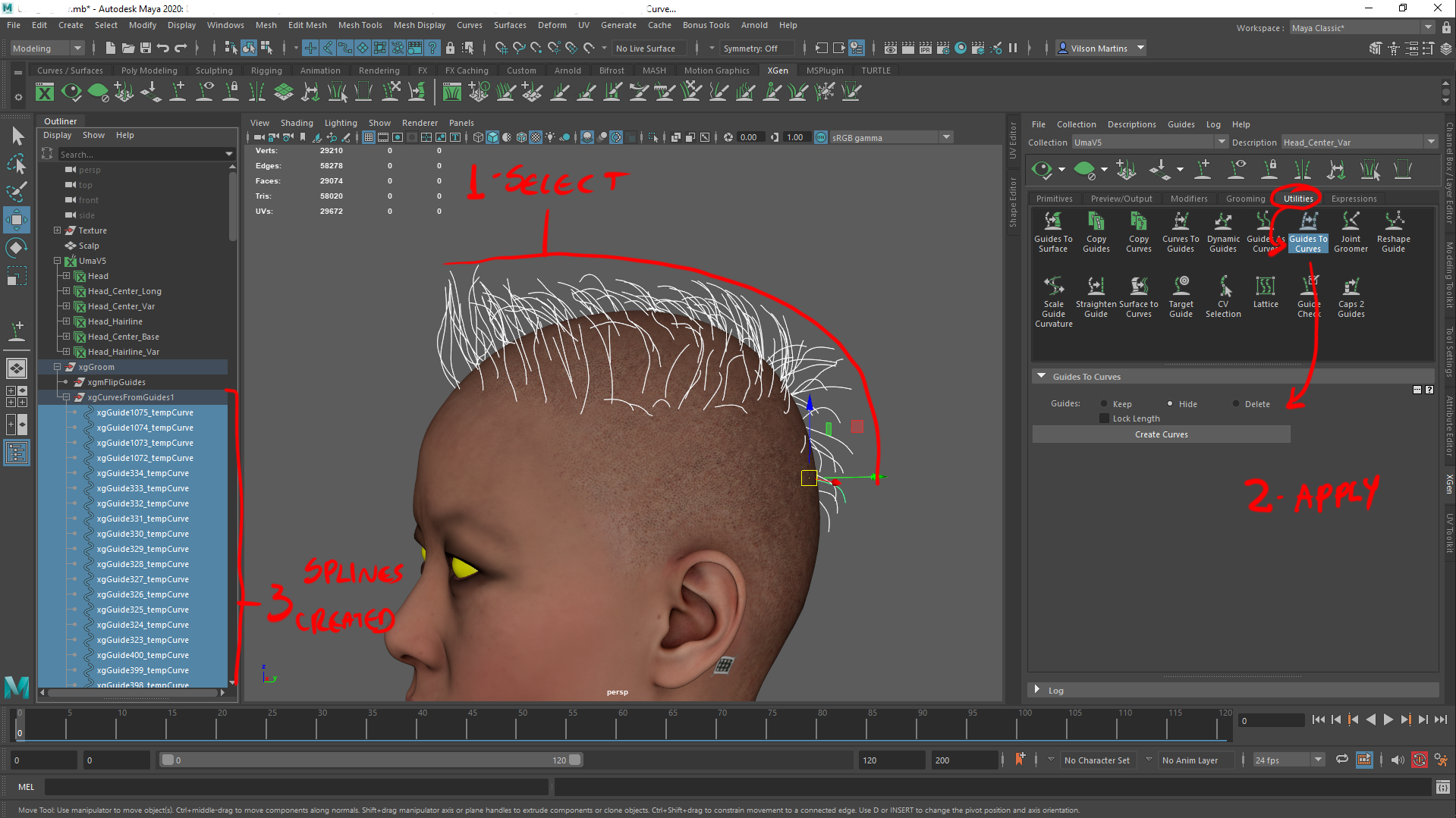 Xgen: Candidate guides have not been associated (SOLVED) - Autodesk ...