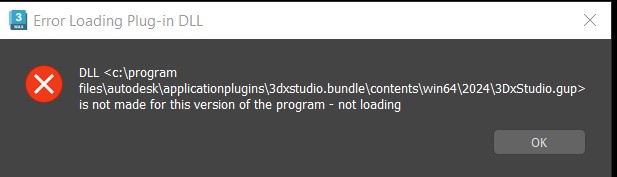 Solved Max 2024 DLL Loading Error Autodesk Community   1204817i4B3D1E686EEA66D5