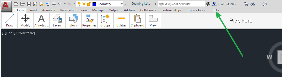Solved: ribbon only show the icon instead of the full thing - Autodesk ...