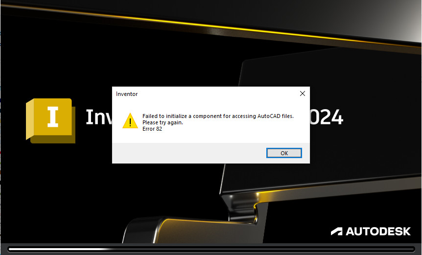 Solved Error When Installing Inventor 2024 Error 82 Autodesk Community   1211269iA08DD276F43563E2