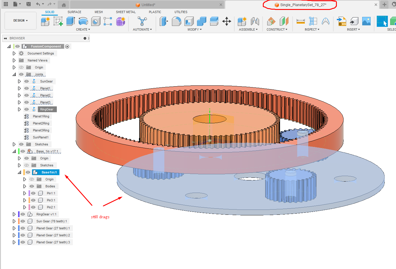 Solved: Testing a revolute joint by dragging - Autodesk Community