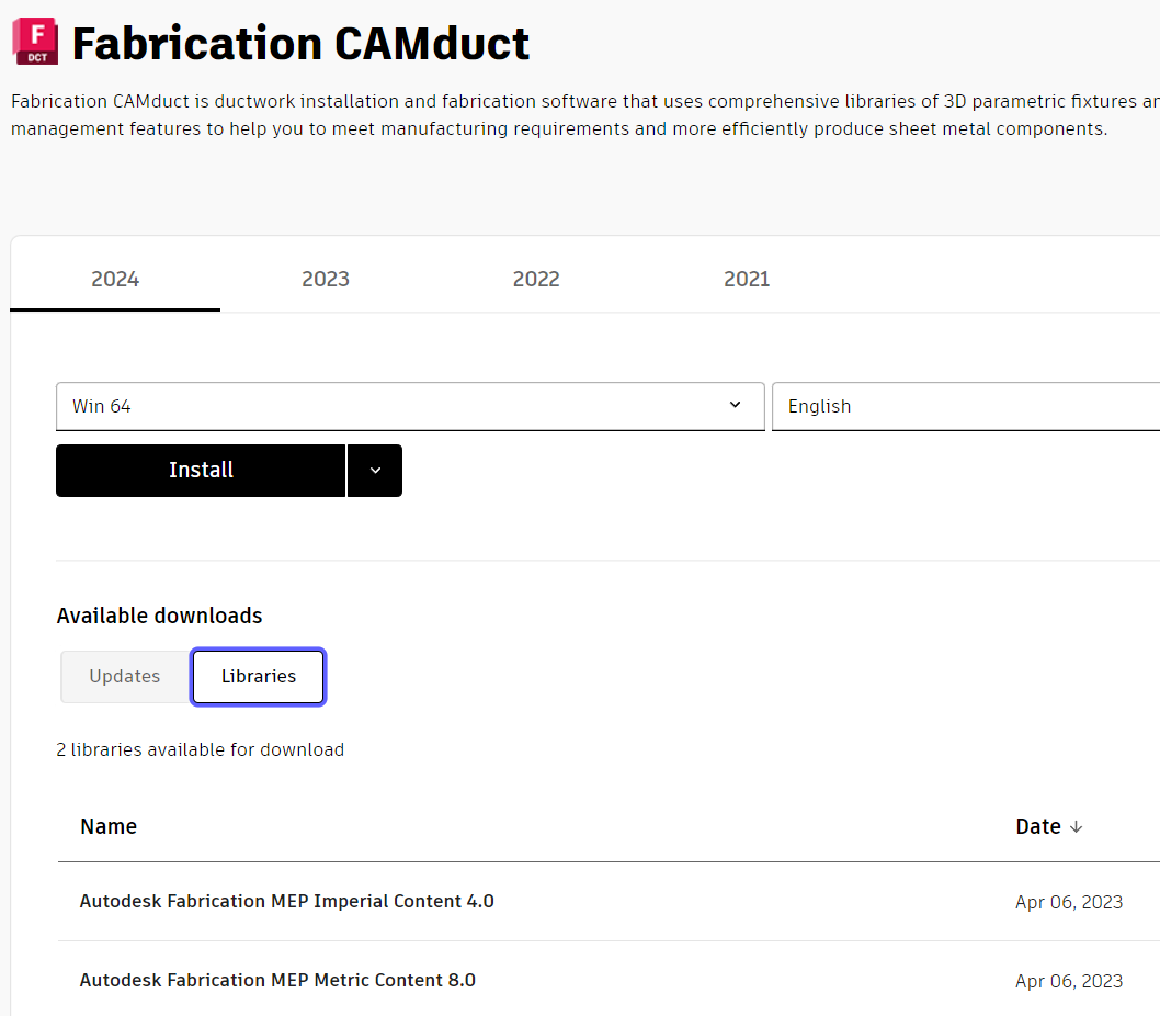 No library of duct fittings to choose from - Autodesk Community