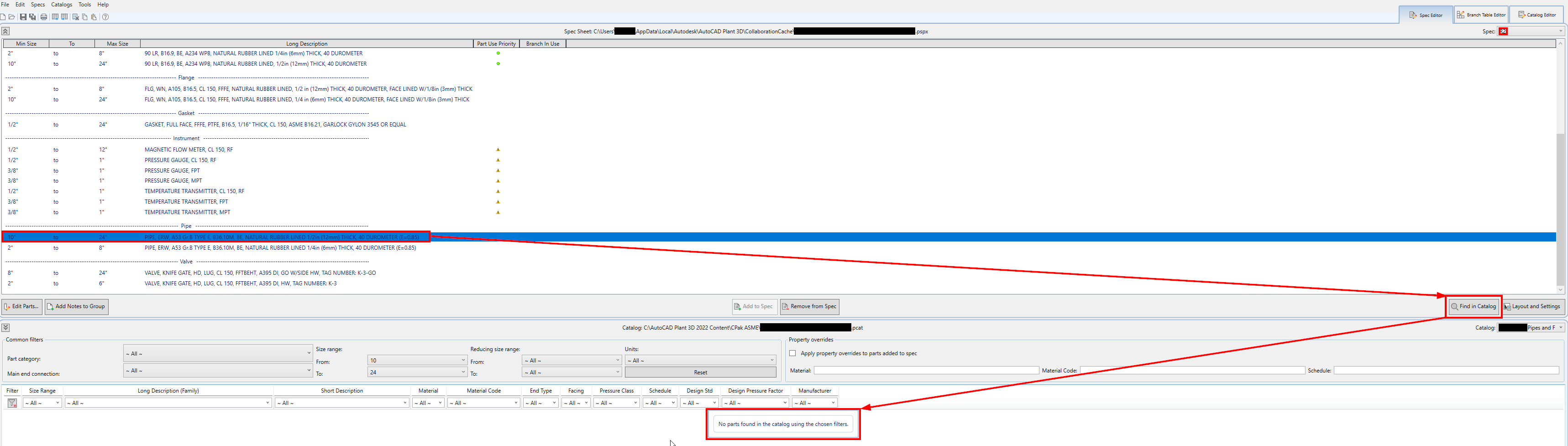 Push component / part from pipe spec in to a catalog? - Autodesk Community